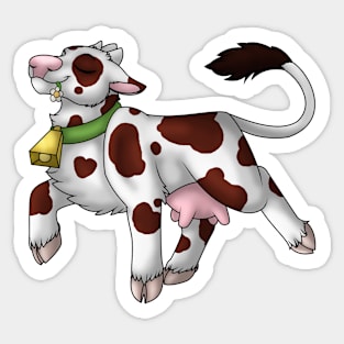 Happy Moo: Chocolate Spots Sticker